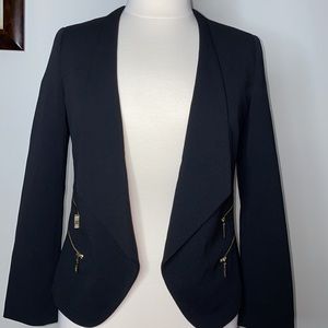 Black Blazer with gold zippers
